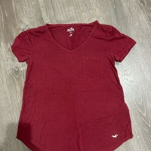 Hollister Burgundy Easy Tee